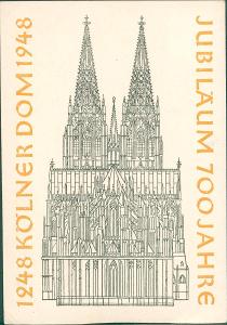 26A581Kolín / Köln katedrála 1248-1948