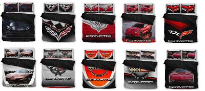 Chevrolet Corvette logo - sada povlečení na jedno lůžko