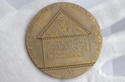 !! CYRIL HORÁČEK, 1932 AE medaile, emise 200 kusů, Šejnost 0/0 stav !!