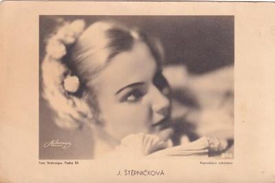 Filmová pohlednice, Jiřina Štěpničková, Praha