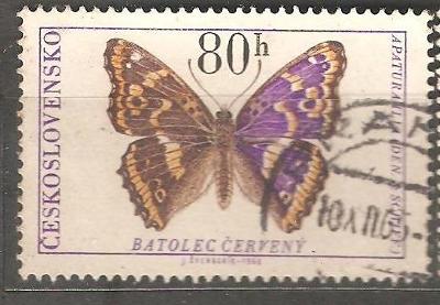 Hmyz motyle CS 1966 Pofis 1528   