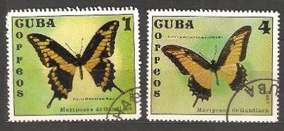 Hmyz motyle Cuba 1972  
