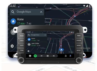 NOVÉ 7" Android autorádio - VW ŠKODA SEAT (1+16GB) - DOBÍRKA