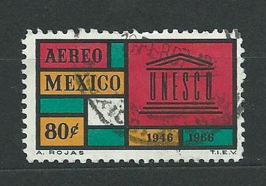 MEXIKO - rok 1966, samostatná známka