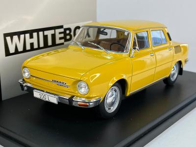 Škoda 100L žlutá - WhiteBox 1/24 WB124139 - NOVINKA