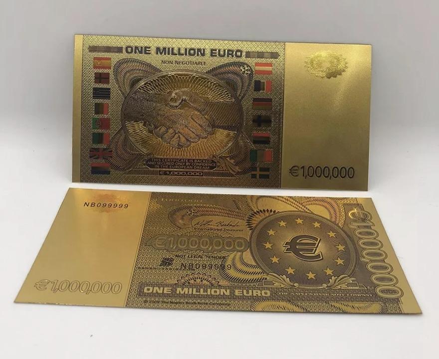 Pamätná miliónová Euro bankovka - polymér - Zberateľstvo