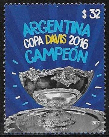 Argentína 2017 Známky 3739 ** šport tenis Davis Cup Davisov pohár - Známky
