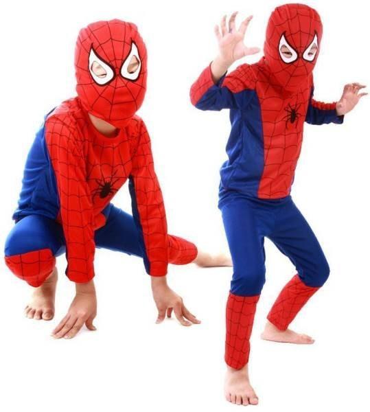 DĚTSKÁ MASKA KOSTÝM SPIDERMAN 120-130 cm - Oblečení pro děti