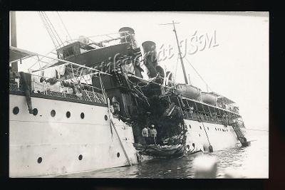 H11393 loď havárie Split Chorvatsko 1. sv. válka ostré foto