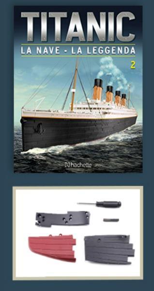 Model lode TITANIC 1:200, kolekcia Hachette, číslo 2