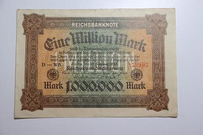 Německo, 1 million mark 1923 série D-WB