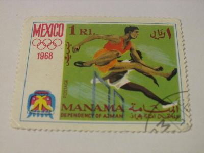 Známky Manama 1968, Letní OH 1968 Mexiko, Atletika-Překážkový běh