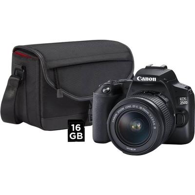 Zrcadlovka Canon EOS 250D + objektiv 18-55 + 16GB karta + brašna