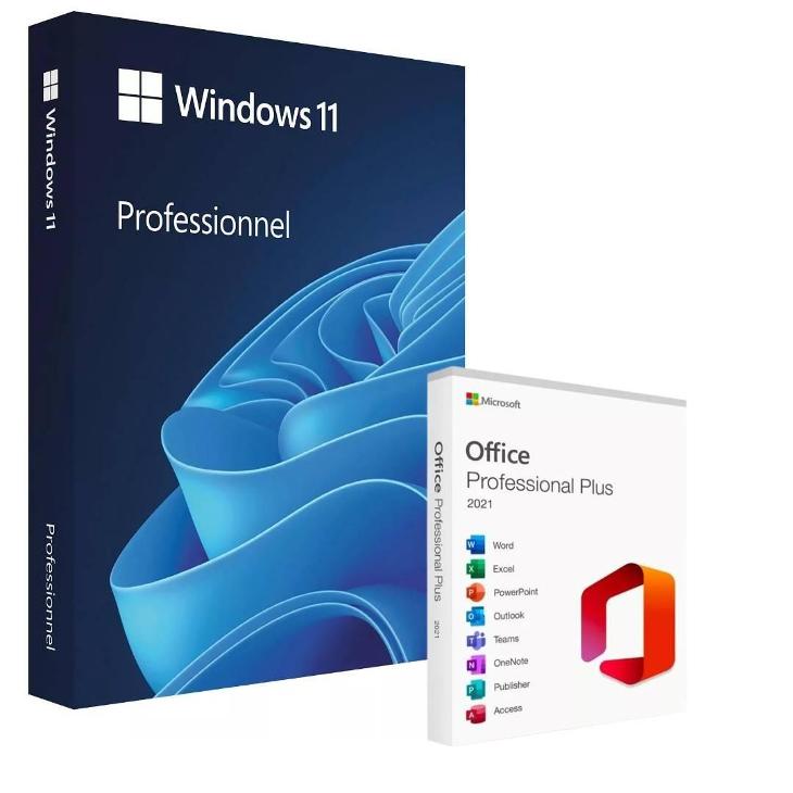 Windows 11 Pro + Office 2021 Pro Plus - DOŽIVOTNÍ LICENCE - Počítače a hry
