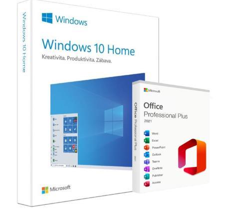Windows 10 Home + Office 2021 Pro Plus - DOŽIVOTNÍ LICENCE - Počítače a hry