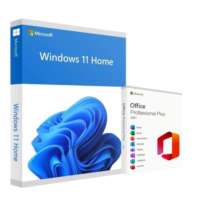 Windows 11 Home + Office 2021 Pro Plus - DOŽIVOTNÍ LICENCE - Počítače a hry