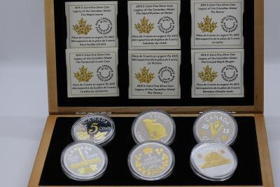 Pamětní stříbrné mince Historické pěticenty (Kanada)