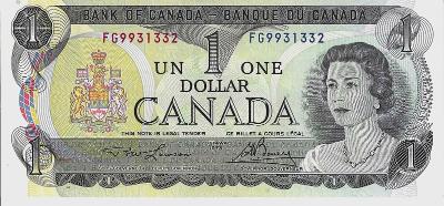 Kanada 1 Dollar 1973 FG 9931332 - podpisy: Lawson & Bouey,stav AU 