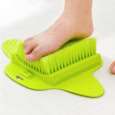 Masážní kartáč na nohy zelený 