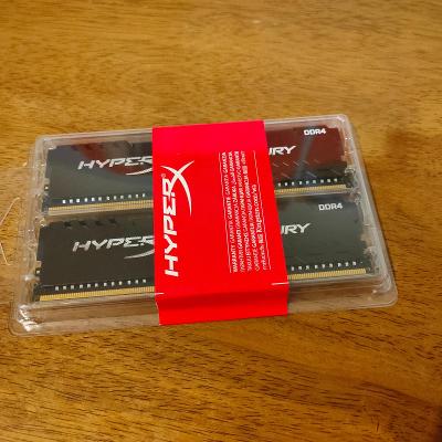 HyperX Fury Black 8GB (2x4GB) DDR4 2400 CL15