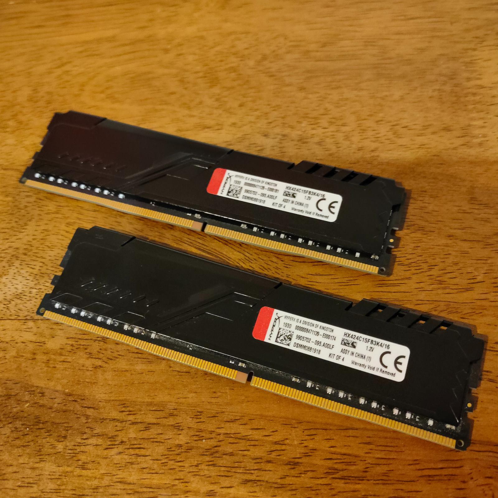 HyperX Fury Black 8GB (2x4GB) DDR4 2400 CL15 - Počítače a hry
