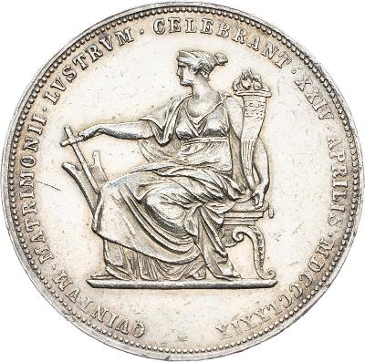 31. František Josef I., 2 Zlatník 1879, Stříbrná Svatba