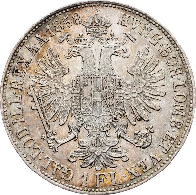 50. František Josef I., 1 Zlatník 1858 B - Kremnica !