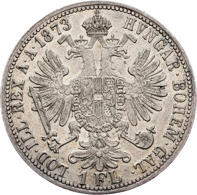 55. František Josef I., 1 Zlatník 1873 bz - Vzácnější !