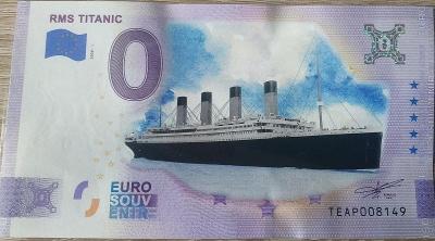 👍 Krásný , Colorovaný 0 Eurosouvenir Titanic 👍