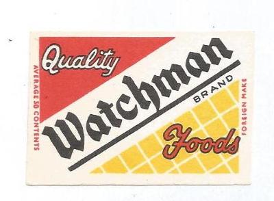K.č. 5-K-1900 Watchman...-krabičková, dříve k.č. 1624