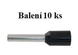 Dutinka CIMCO izolovaná pro kabel 1,5mm2 černá,10mm  balení 10 ks