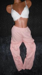 příjemné dámské pyžamovky pružná tričkovina SP14 růžové S+/M