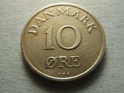 Dánsko - 10 Ore  z roku 1950