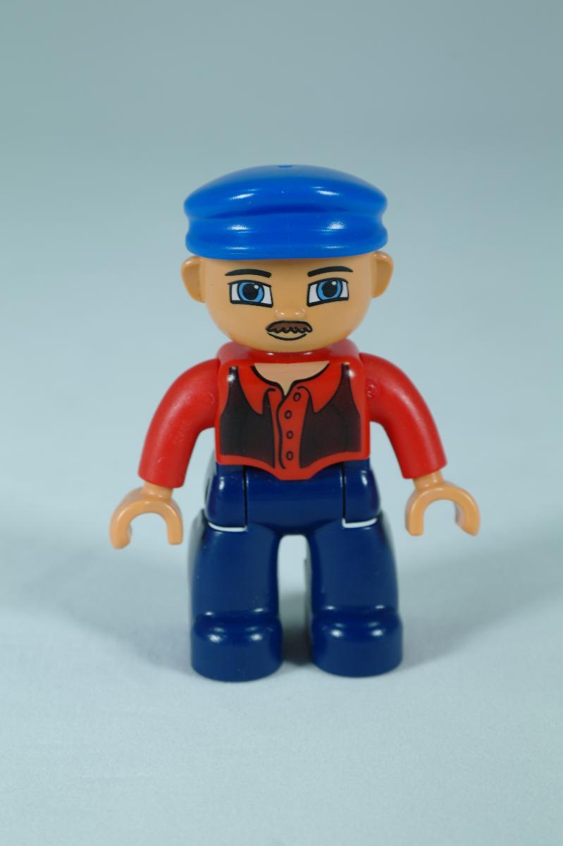 LEGO Duplo figúrka muža s fúzikmi - Hračky