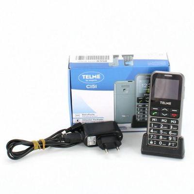 Mobil pro seniory Telme C151 stříbrný