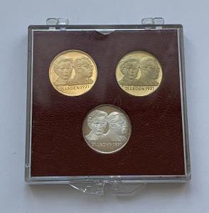 ARTIA - Sada tří medailí 50. výročí Komunistické Strany Itálie - 1971