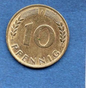 10 feniků 1950 J