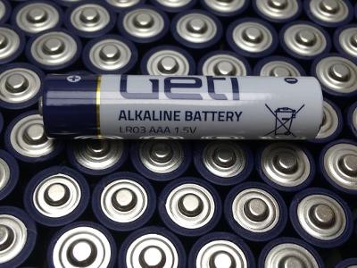 Alkalická mikrotužková baterie, AAA, kvalitní Geti