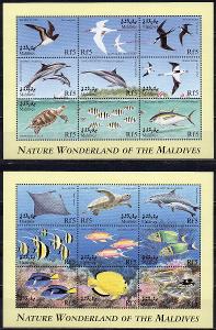 Maledivy-Mořská fauna 1999**  Mi.3297-3314 / 20 €