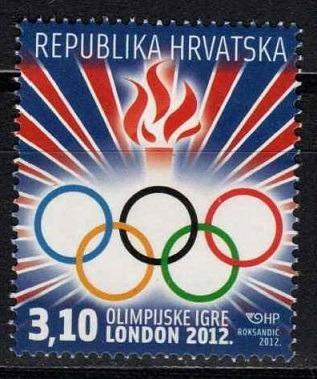 ** CHORVATSKO: Letní olympiáda LONDÝN 2012, kat. 0,90 Mi€