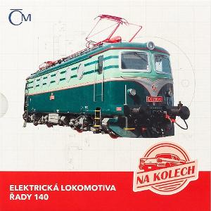 🎄 Stříbrná mince Na kolech - Elektrická lokomotiva řady 140 PROOF 🎁