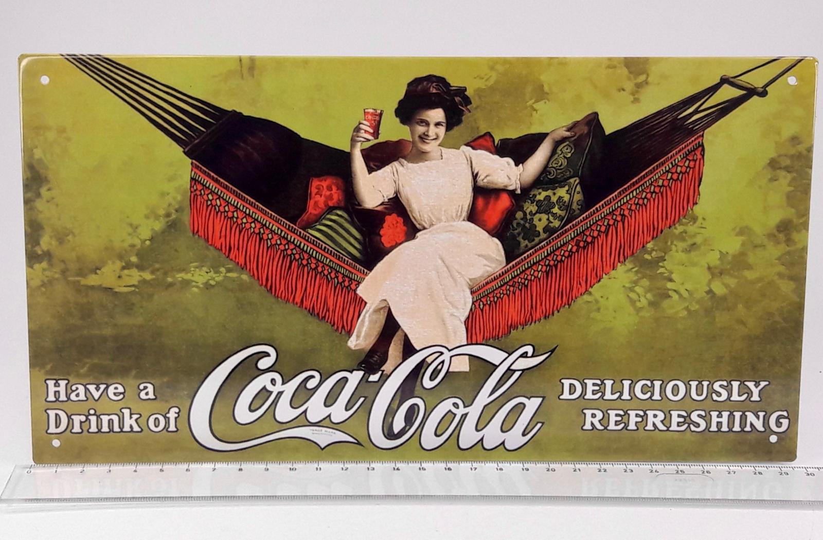 plechová retro ceduľa Coca-Cola 30x16cm (CED-12) - Nápojový priemysel