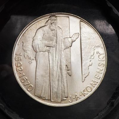 Stříbrná mince 500 kčs Komenský krásná !!!