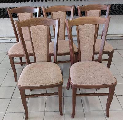 5x židle, velmi pěkné a zachovalé - Výrobce TON Bystřice pod Hostýnem!