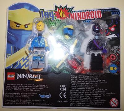 Lego NINJAGO= 2 x  hračka JAY +NINDROID.