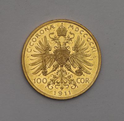 Zlatá Stokoruna FJ I. 1911 bz - Velmi Vzácná!