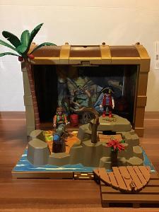 Playmobil - pirátský ostrov v kufru 