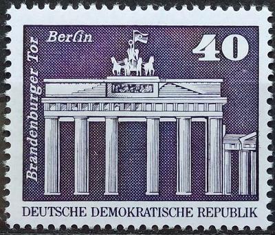 DDR: MiNr.1879 Brandenburg Gate, Berlin 40pf, Buildings ** 1973