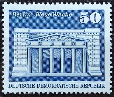 DDR: MiNr.1880 New Guardhouse, Berlin 50pf, Buildings ** 1973