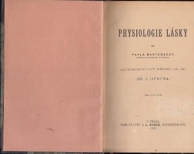 PHYSIOLOGIE LÁSKY 1922
